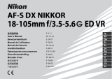 Nikon AF-S DX NIKKOR 18-105mm f/3.5-5.6G ED VR Руководство пользователя