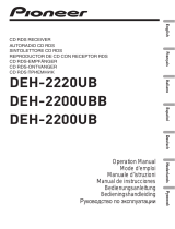 Pioneer DEH-2200UBB Руководство пользователя