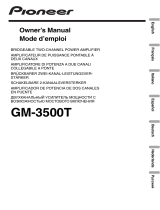 Pioneer GM-3500T Руководство пользователя