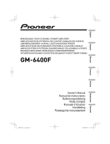 Pioneer gm 6400f Руководство пользователя