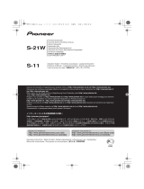 Pioneer S-21W Руководство пользователя