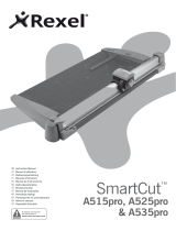 Rexel Smartcut Pro Trimmer A535 A2 30 Sheets - Color: Silver Руководство пользователя