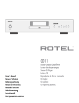 Rotel CD11 Tribute Инструкция по применению
