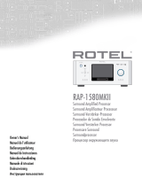 Rotel RAP-1580MKII Инструкция по применению