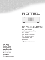 Rotel RB1582MK2SIL Инструкция по применению