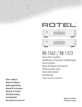Rotel RB-1562 Инструкция по применению
