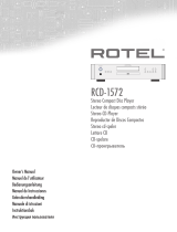 Rotel RCD-1572 Руководство пользователя