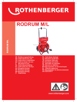 Rothenberger Drain cleaning machine RODRUM M Руководство пользователя