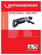 Rothenberger Dry drill motor RODIADRILL 1800 DRY Руководство пользователя