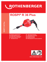 Rothenberger Electric drain cleaner ROSPI R 36 Plus Руководство пользователя