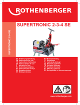 Rothenberger Electric threading machine SUPERTRONIC 2SE Руководство пользователя