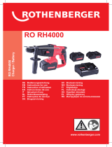 Rothenberger Rotary hammer RO RH4000 Руководство пользователя