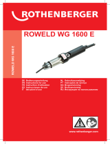 Rothenberger Warmgasschweißgerät ROWELD WG 1600 Руководство пользователя