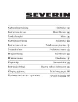 SEVERIN PROFI-MIX SM 3807 - Инструкция по эксплуатации