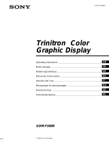 Sony Trinitron GDM-F500R Руководство пользователя