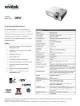 Vivitek D859 Техническая спецификация
