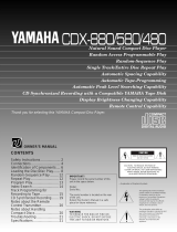 Yamaha CDX-580 Руководство пользователя