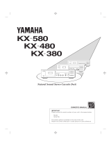 Yamaha KX 580 Руководство пользователя