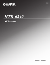 Yamaha 6240 - HTR AV Receiver Инструкция по применению