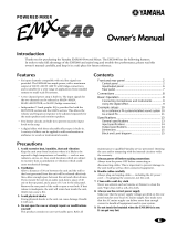 Yamaha EMX640 Инструкция по применению