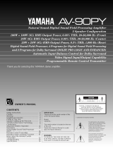 Yamaha AV-90PY Руководство пользователя