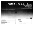 Yamaha TX-930 Инструкция по применению