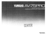 Yamaha AV-75PRO Инструкция по применению