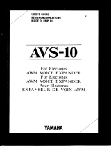 Yamaha AVS-10 Инструкция по применению