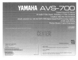 Yamaha AVS-700 Инструкция по применению