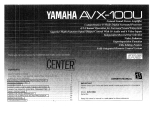 Yamaha AVX-100U Инструкция по применению