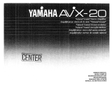 Yamaha AVX-20 Инструкция по применению