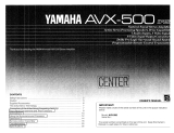 Yamaha AVX-500RS Инструкция по применению