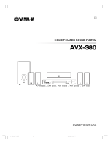 Yamaha AVXS80 Руководство пользователя