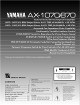Yamaha AX-1070/870 Руководство пользователя