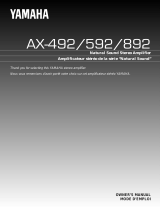 Yamaha AX-892 Руководство пользователя