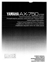 Yamaha AX-750RS Инструкция по применению