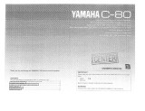 Yamaha C-80 Инструкция по применению