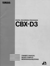Yamaha CBX-D3 Инструкция по применению