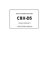 Yamaha CBX-D5 Руководство пользователя