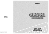 Yamaha CBX-K1 Инструкция по применению