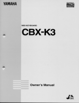 Yamaha CBX-K3 Инструкция по применению