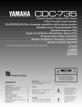Yamaha CDC-735 Инструкция по применению