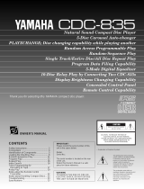 Yamaha CDC-835 Инструкция по применению