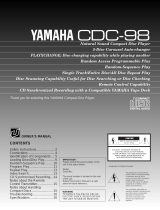 Yamaha CDC-98 Руководство пользователя