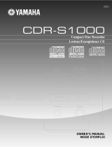 Yamaha CDRS1000 Руководство пользователя