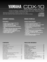 Yamaha CDX-10 Руководство пользователя