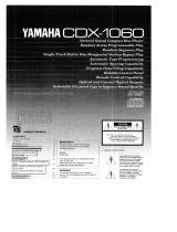 Yamaha CDX1060 Инструкция по применению