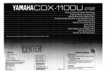 Yamaha CDX-1100U Инструкция по применению