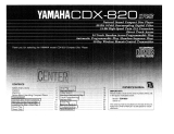 Yamaha CDX-820 Инструкция по применению