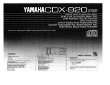 Yamaha CDX-920 Инструкция по применению